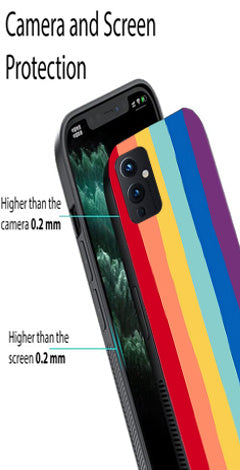 Rainbow MultiColor Metal Mobile Case for OnePlus 9