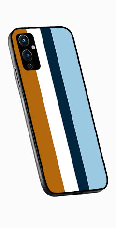 MultiColor Pattern Metal Mobile Case for OnePlus 9   (Design No -17)