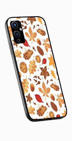 Autumn Leaf Metal Mobile Case for OnePlus 9   (Design No -19)