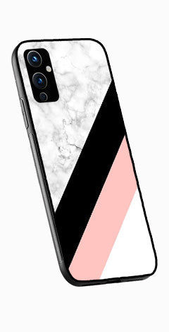 Marble Design Metal Mobile Case for OnePlus 9   (Design No -24)