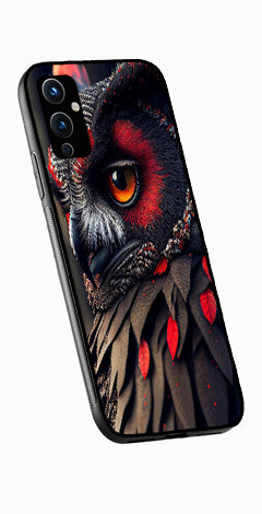 Owl Design Metal Mobile Case for OnePlus 9   (Design No -26)