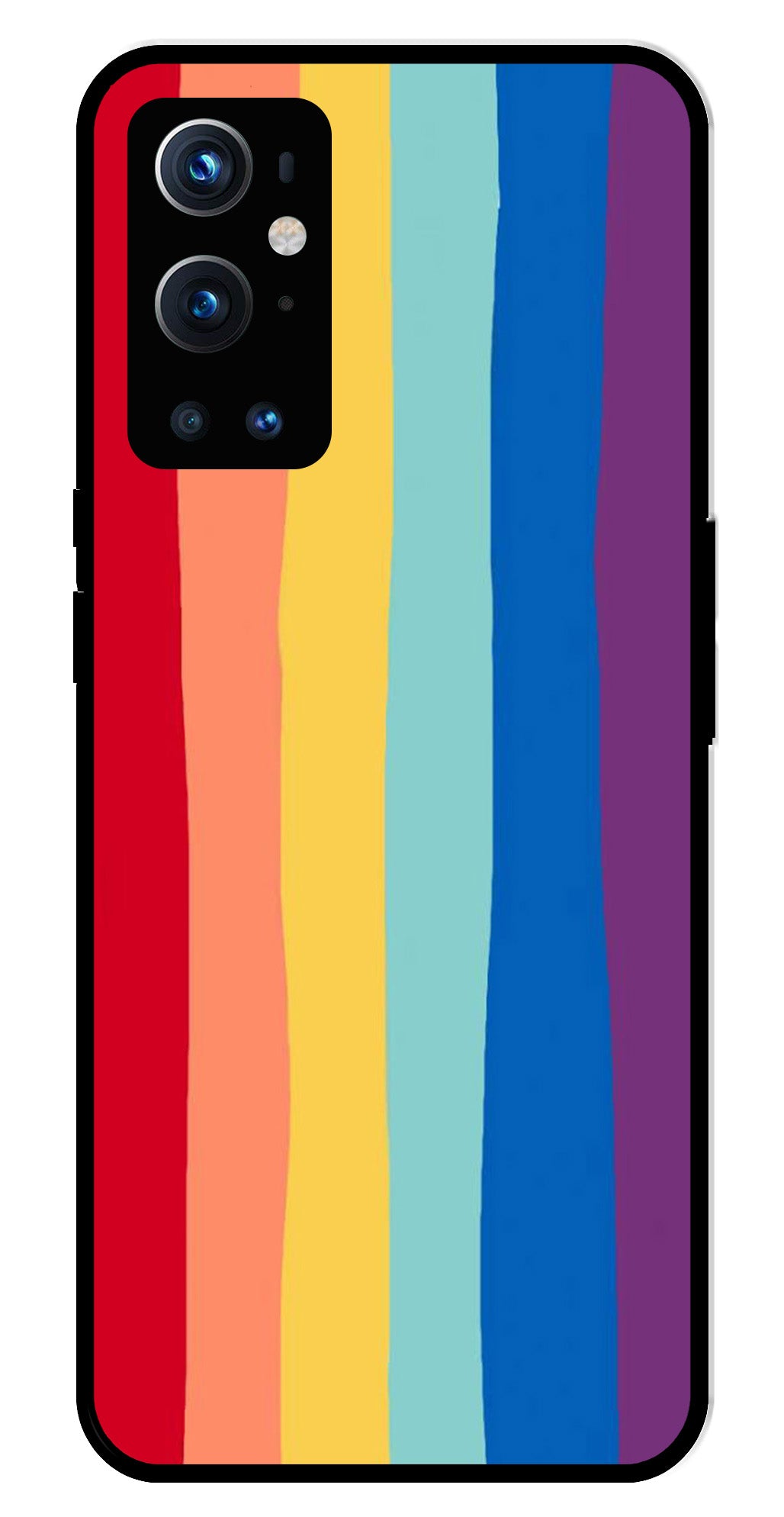 Rainbow MultiColor Metal Mobile Case for OnePlus 9 Pro