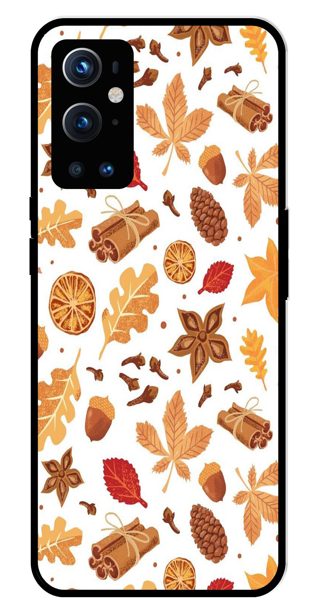 Autumn Leaf Metal Mobile Case for OnePlus 9 Pro