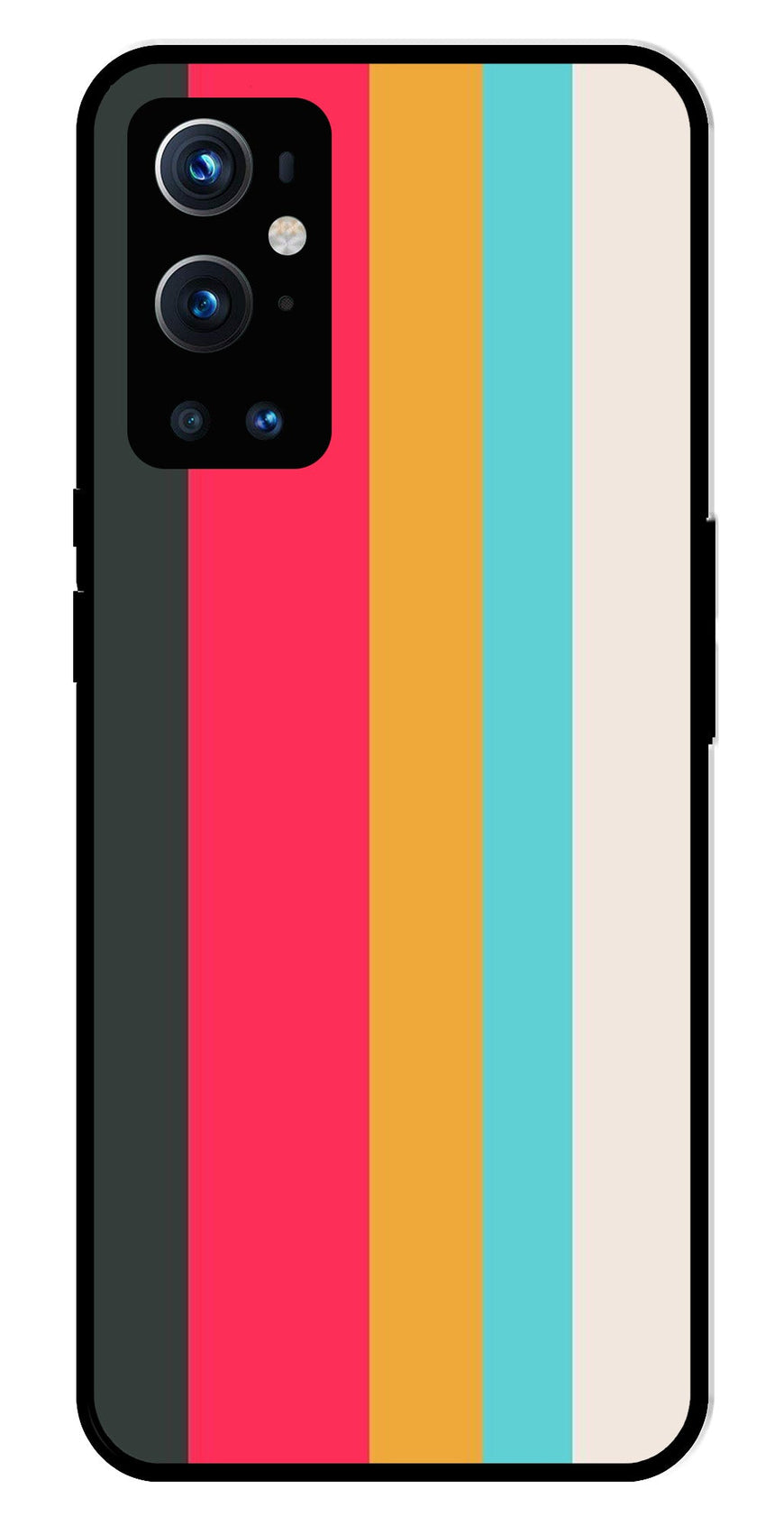 Muted Rainbow Metal Mobile Case for OnePlus 9 Pro