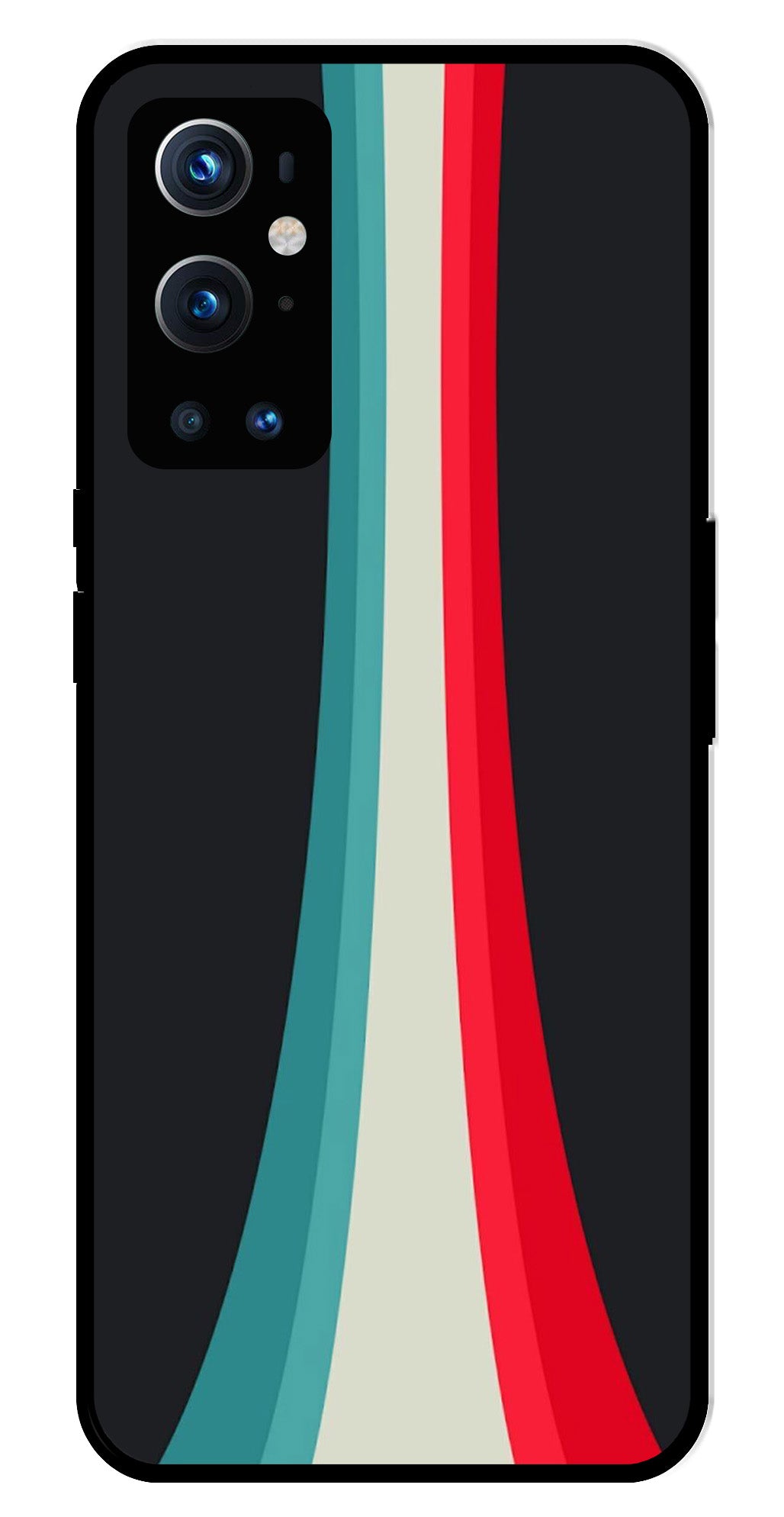 Modern Art Colorful Metal Mobile Case for OnePlus 9 Pro