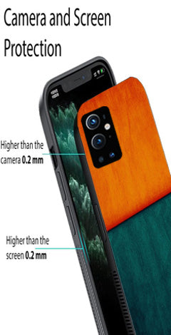 Orange Green Pattern Metal Mobile Case for OnePlus 9 Pro