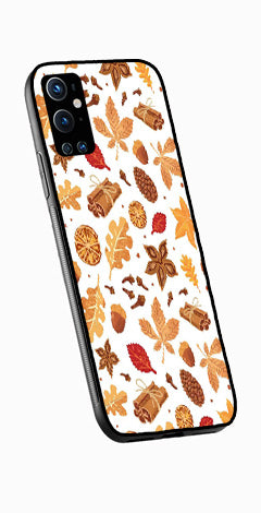 Autumn Leaf Metal Mobile Case for OnePlus 9 Pro   (Design No -19)