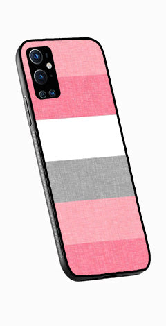 Pink Pattern Metal Mobile Case for OnePlus 9 Pro   (Design No -23)