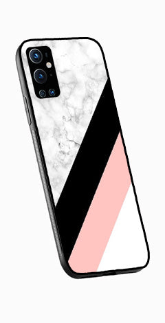 Marble Design Metal Mobile Case for OnePlus 9 Pro   (Design No -24)