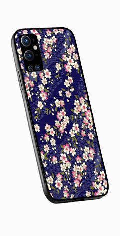 Flower Design Metal Mobile Case for OnePlus 9 Pro   (Design No -25)