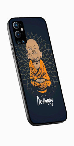 Be Happy Metal Mobile Case for OnePlus 9 Pro   (Design No -27)