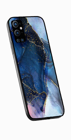 Blue Marble Metal Mobile Case for OnePlus 9 Pro   (Design No -34)