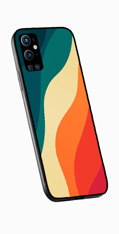 Muted Rainbow Metal Mobile Case for OnePlus 9 Pro   (Design No -39)