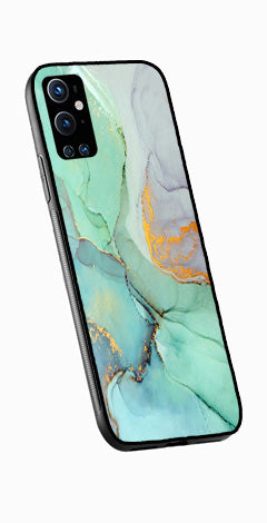 Marble Design Metal Mobile Case for OnePlus 9 Pro   (Design No -46)