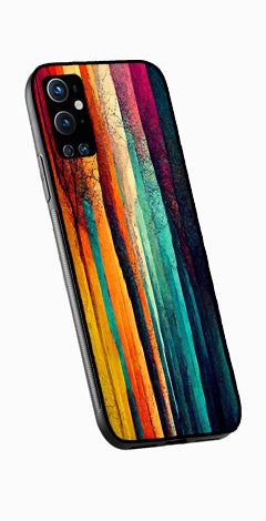 Modern Art Colorful Metal Mobile Case for OnePlus 9 Pro   (Design No -47)