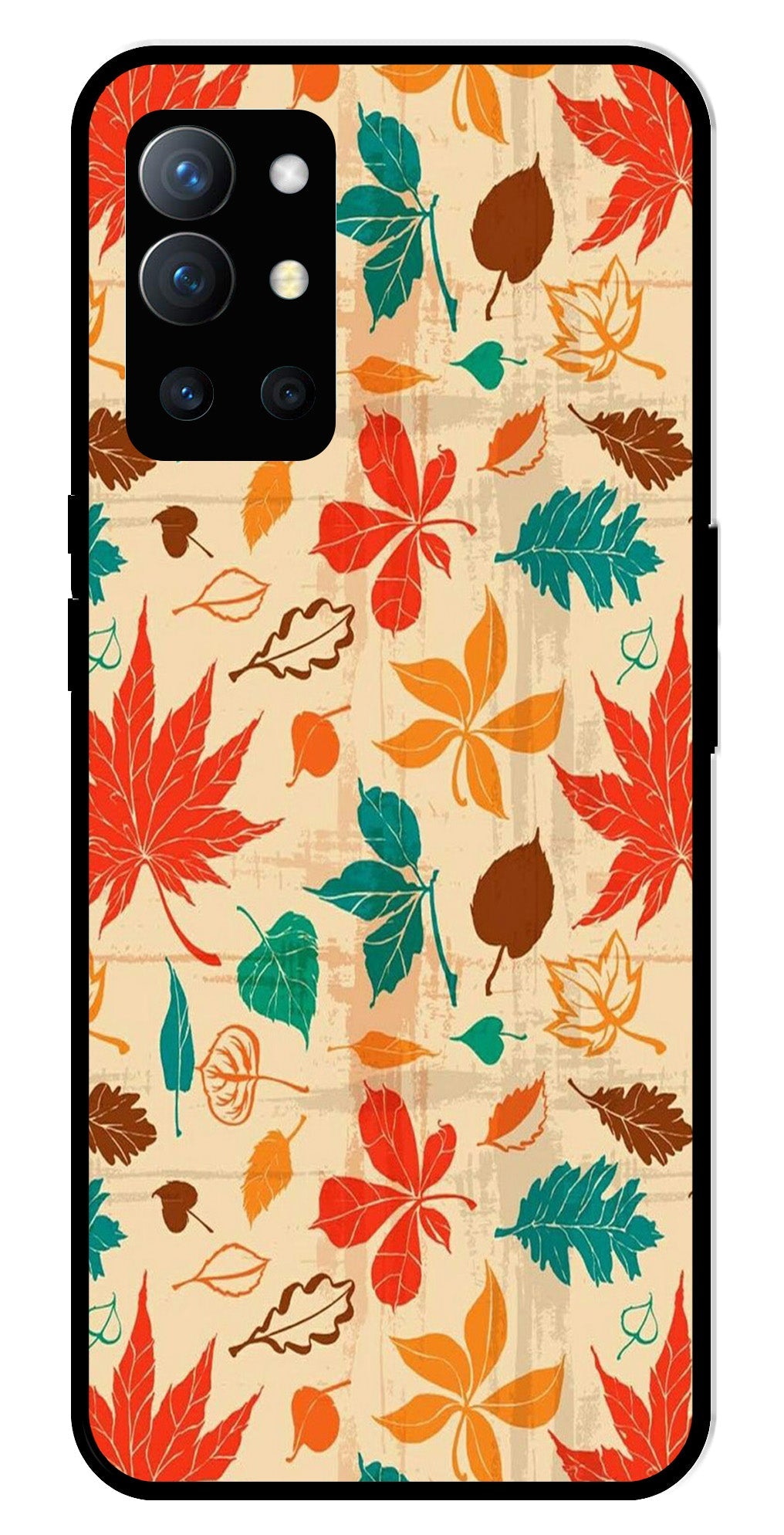 Leafs Design Metal Mobile Case for OnePlus 9R