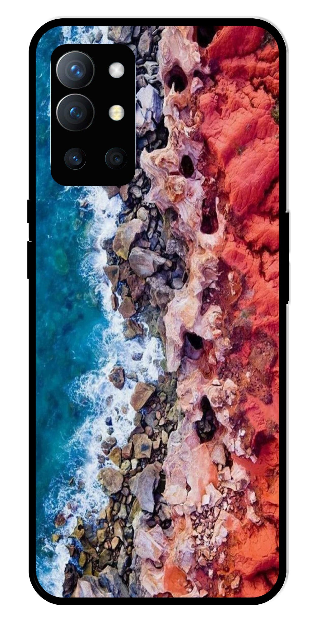 Sea Shore Metal Mobile Case for OnePlus 9R