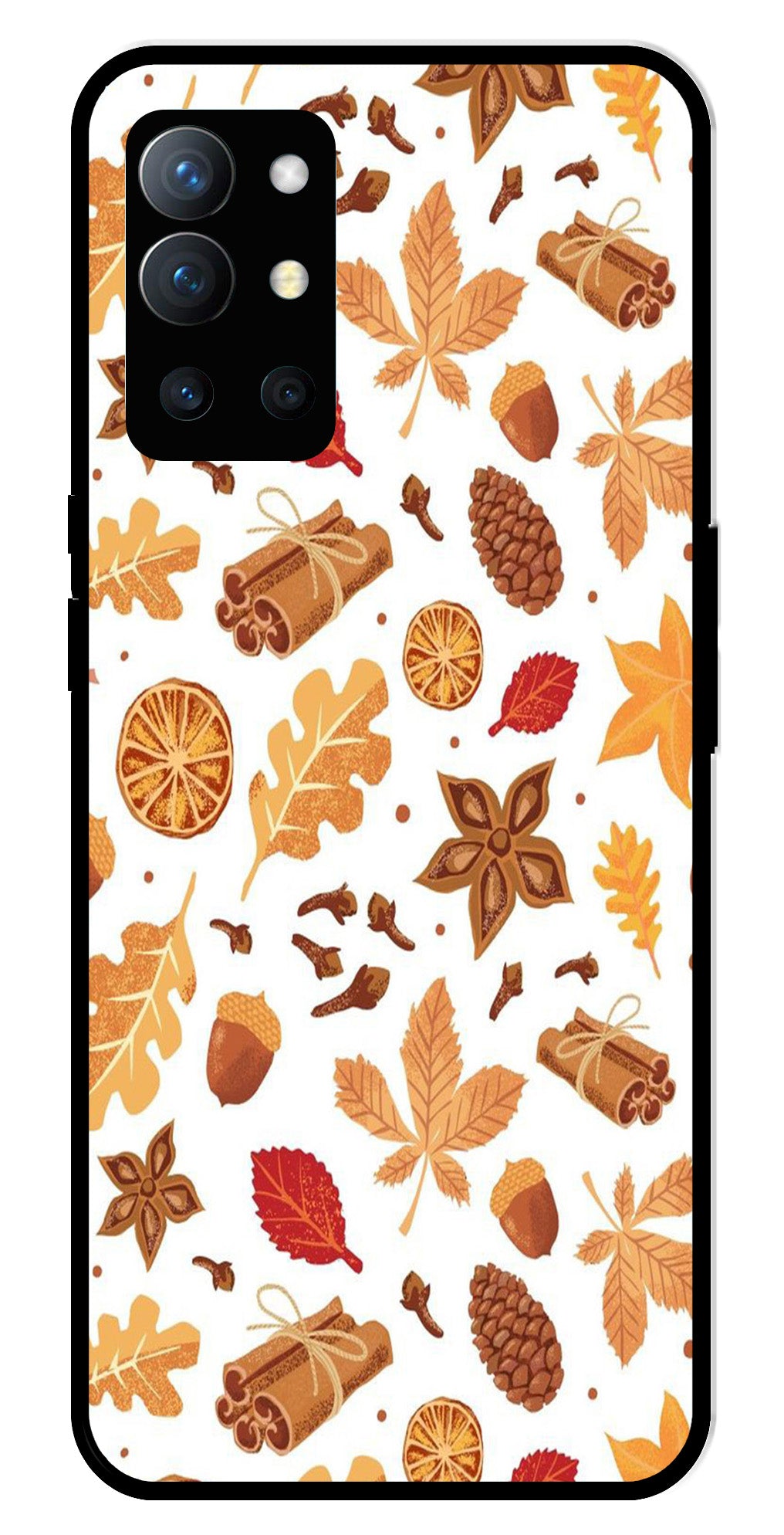 Autumn Leaf Metal Mobile Case for OnePlus 9R
