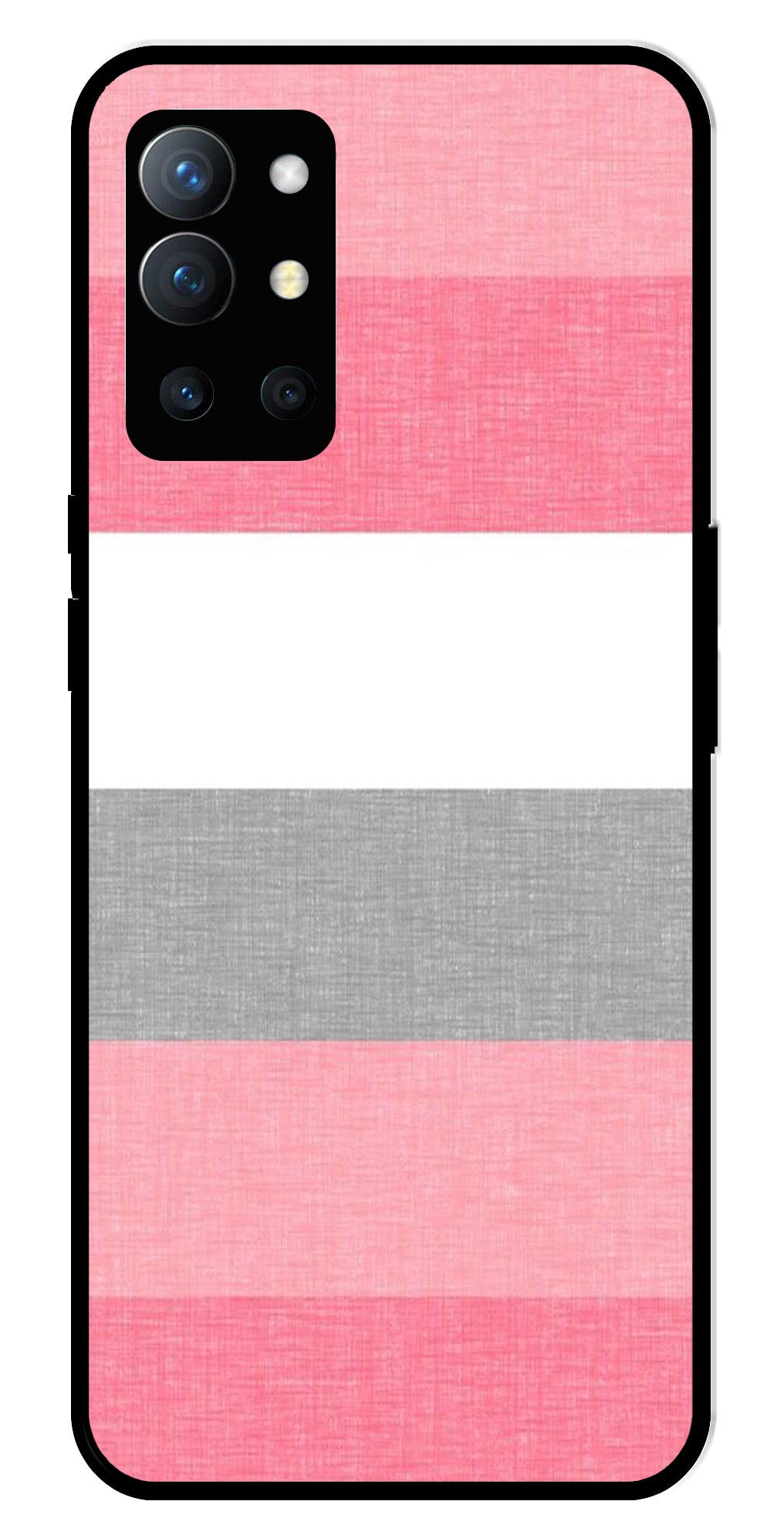 Pink Pattern Metal Mobile Case for OnePlus 9R