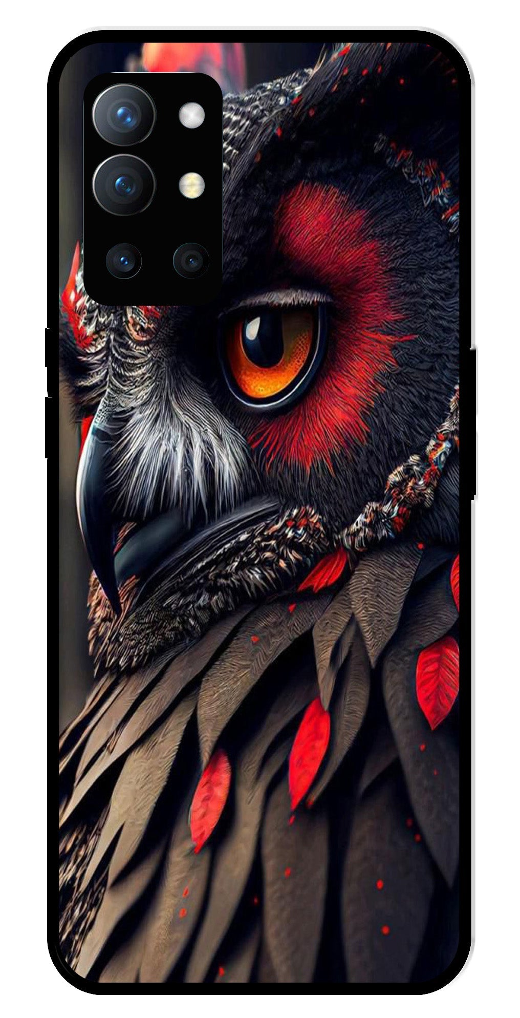 Owl Design Metal Mobile Case for OnePlus 9R