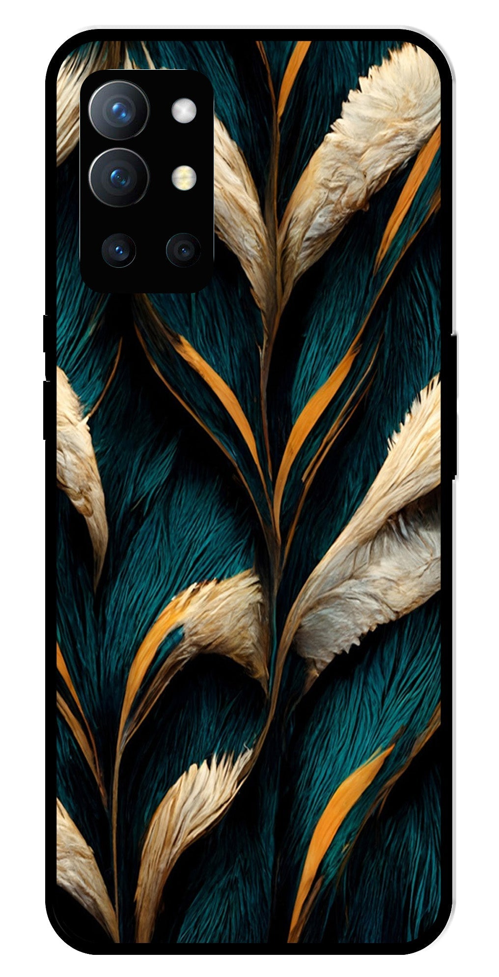 Feathers Metal Mobile Case for OnePlus 9R