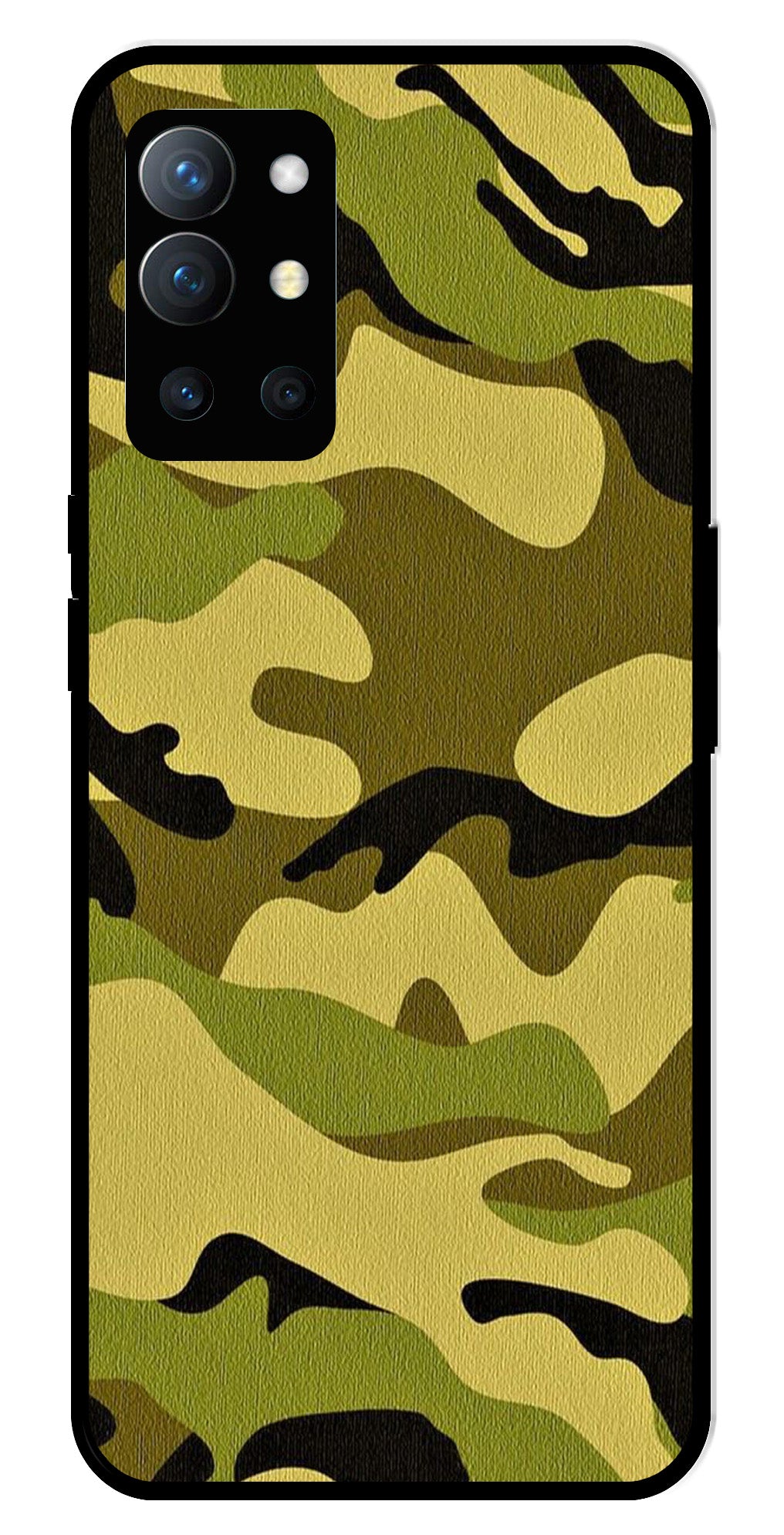 Army Pattern Metal Mobile Case for OnePlus 9R