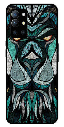 Lion Pattern Metal Mobile Case for OnePlus 9R