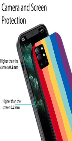 Rainbow MultiColor Metal Mobile Case for OnePlus 9R
