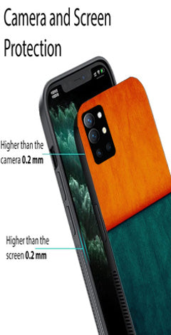 Orange Green Pattern Metal Mobile Case for OnePlus 9R