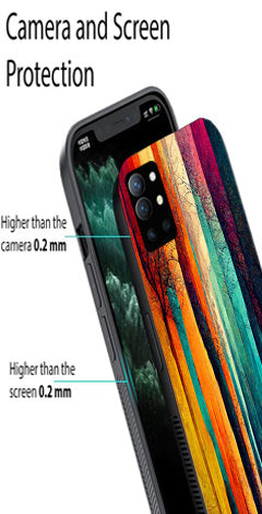 Modern Art Colorful Metal Mobile Case for OnePlus 9R