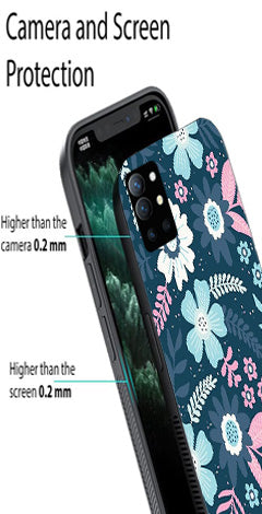 Flower Leaves Design Metal Mobile Case for OnePlus 9R