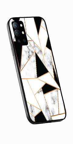 Marble Design2 Metal Mobile Case for OnePlus 9R   (Design No -08)