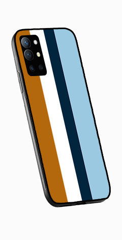 MultiColor Pattern Metal Mobile Case for OnePlus 9R   (Design No -17)