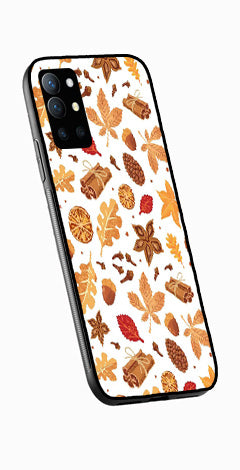 Autumn Leaf Metal Mobile Case for OnePlus 9R   (Design No -19)