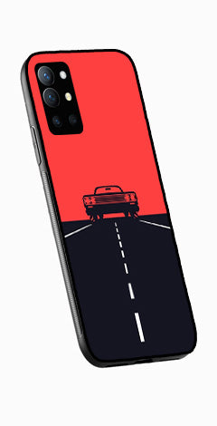 Car Lover Metal Mobile Case for OnePlus 9R   (Design No -21)