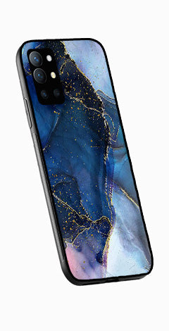 Blue Marble Metal Mobile Case for OnePlus 9R   (Design No -34)