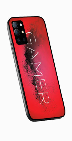 Gamer Pattern Metal Mobile Case for OnePlus 9R   (Design No -41)