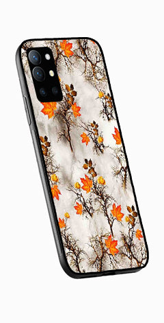 Autumn leaves Metal Mobile Case for OnePlus 9R   (Design No -55)