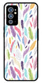 Colorful Feathers Metal Mobile Case for OnePlus 9RT