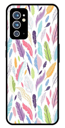 Colorful Feathers Metal Mobile Case for OnePlus 9RT