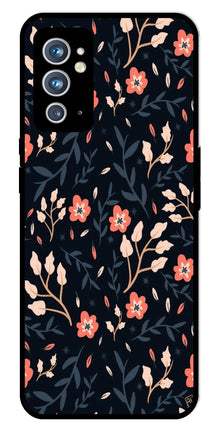 Floral Pattern Metal Mobile Case for OnePlus 9RT