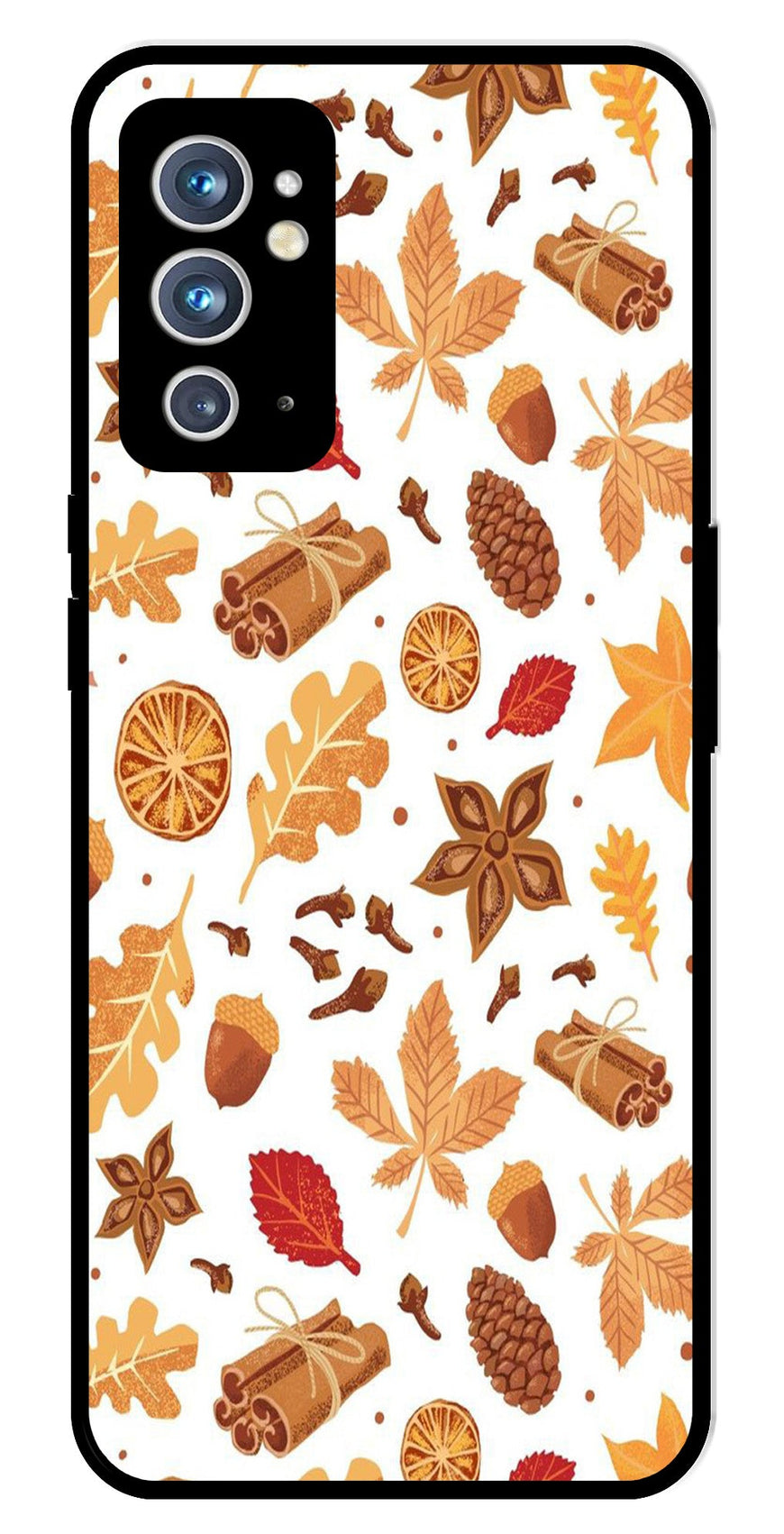 Autumn Leaf Metal Mobile Case for OnePlus 9RT