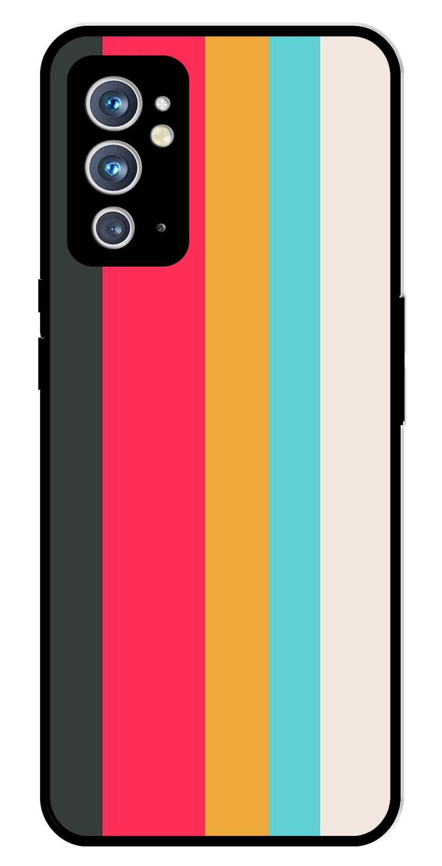 Muted Rainbow Metal Mobile Case for OnePlus 9RT