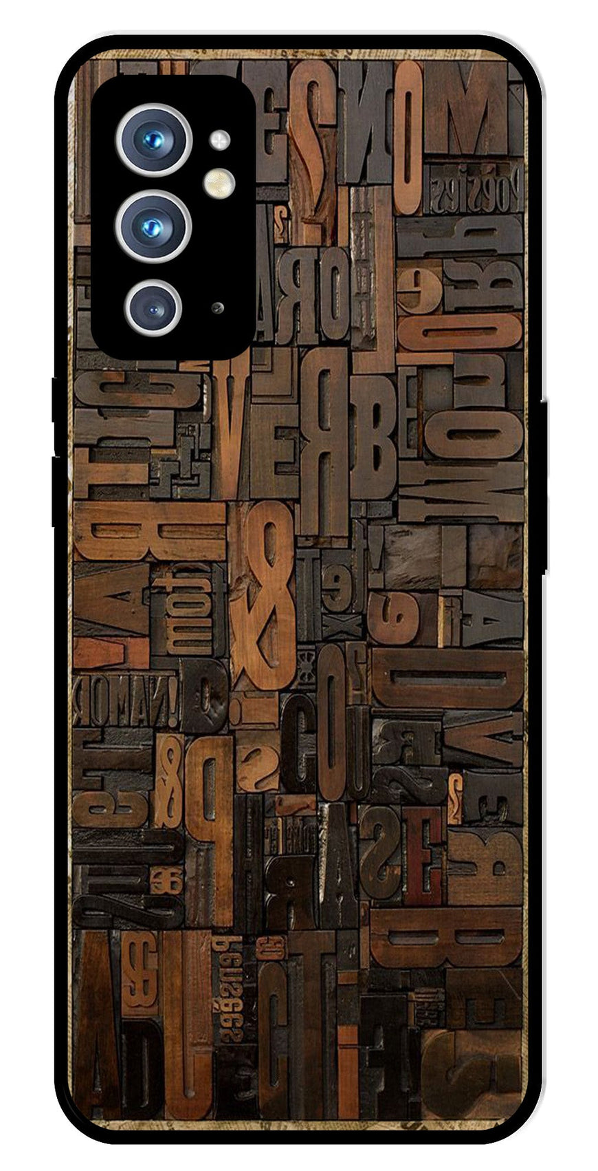 Alphabets Metal Mobile Case for OnePlus 9RT