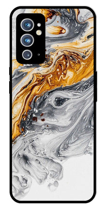 Marble Pattern Metal Mobile Case for OnePlus 9RT
