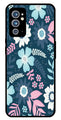 Flower Leaves Design Metal Mobile Case for OnePlus 9RT