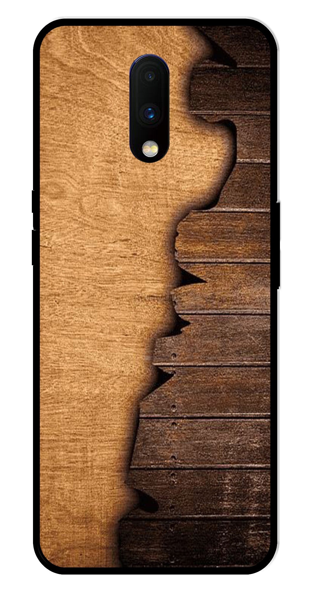 Wooden Design Metal Mobile Case for OnePlus 7