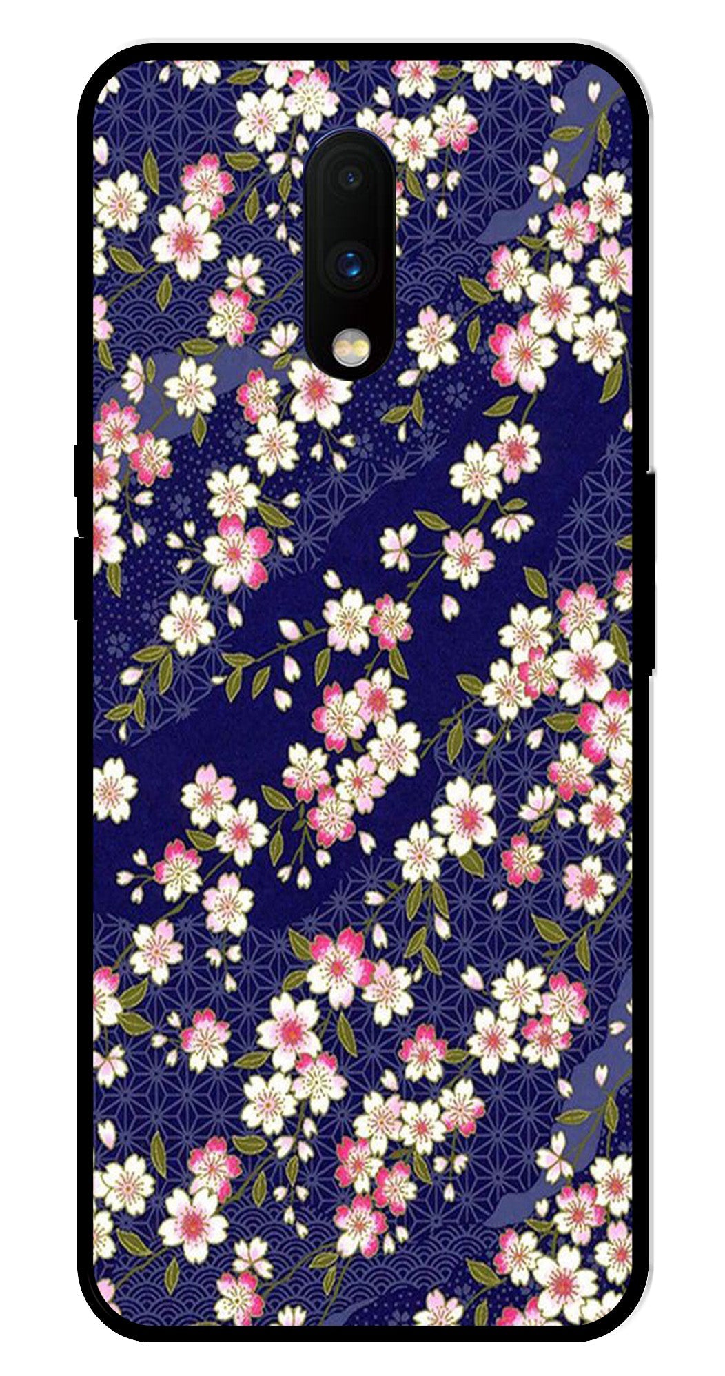 Flower Design Metal Mobile Case for OnePlus 7