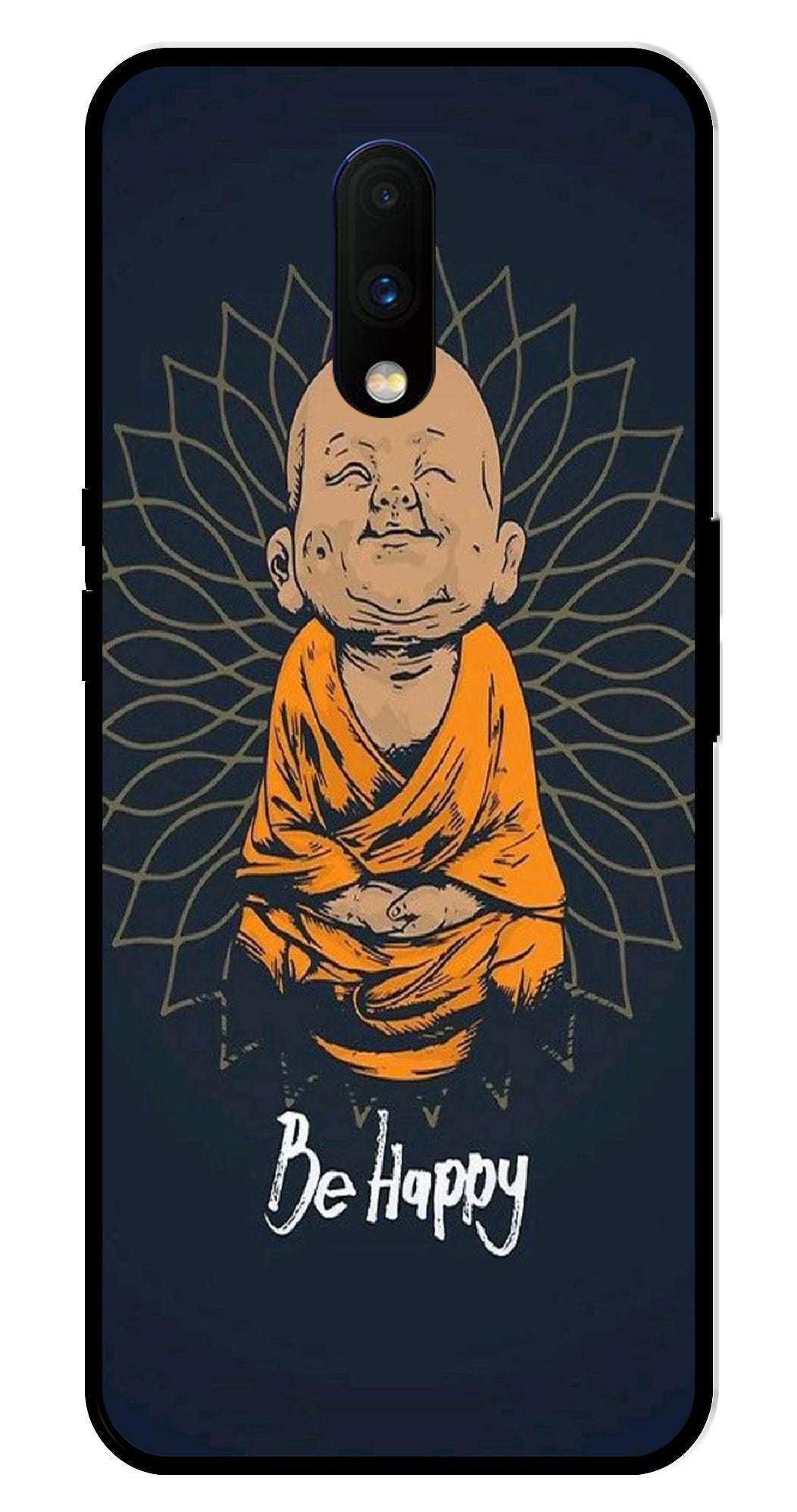 Be Happy Metal Mobile Case for OnePlus 7
