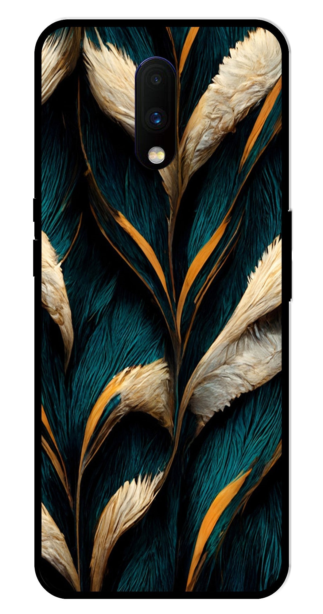 Feathers Metal Mobile Case for OnePlus 7